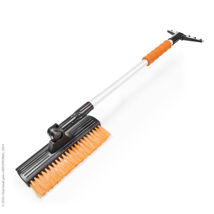 Щетка для снега "AUTOPROFI" SB-1457 BK/ORANGE