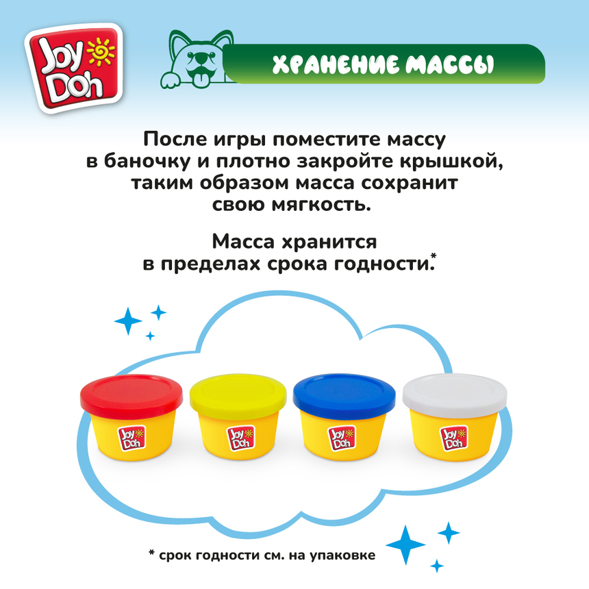 Масса для лепки Joy-Doh, набор ДОМАШНИЕ ЖИВОТНЫЕ PETS-200 pot Масса для лепки Joy-Doh, набор ДОМАШНИЕ ЖИВОТНЫЕ PETS-200 pot