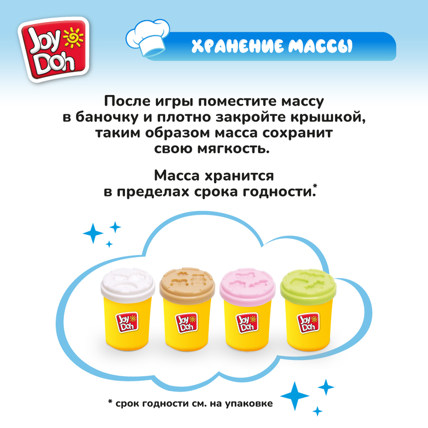 Масса для лепки Joy Doh, набор ПИРОЖНИЦА SPIN-224 pot Масса для лепки Joy Doh, набор ПИРОЖНИЦА SPIN-224 pot