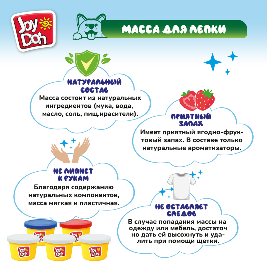 Масса для лепки Joy-Doh, набор ЗУБАСТИК CROC-250 pot Масса для лепки Joy-Doh, набор ЗУБАСТИК CROC-250 pot