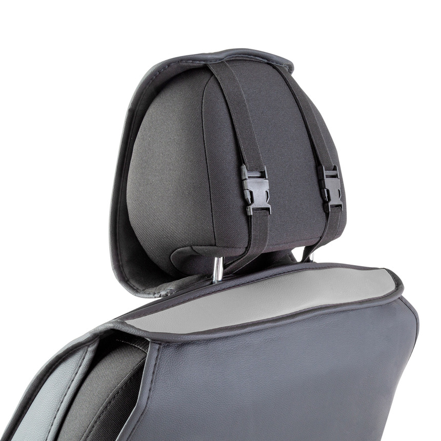 Каркасные 3D накидки на передние сиденья "Car Performance", 2 шт., экокожа/алькантара CUS-3034 BK/GY