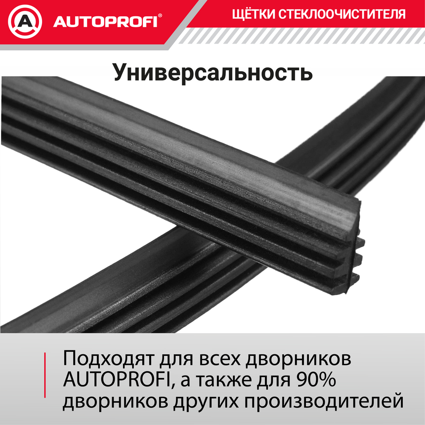 Резинки щеток стеклоочистителя "AUTOPROFI" (2 шт.) REF-22