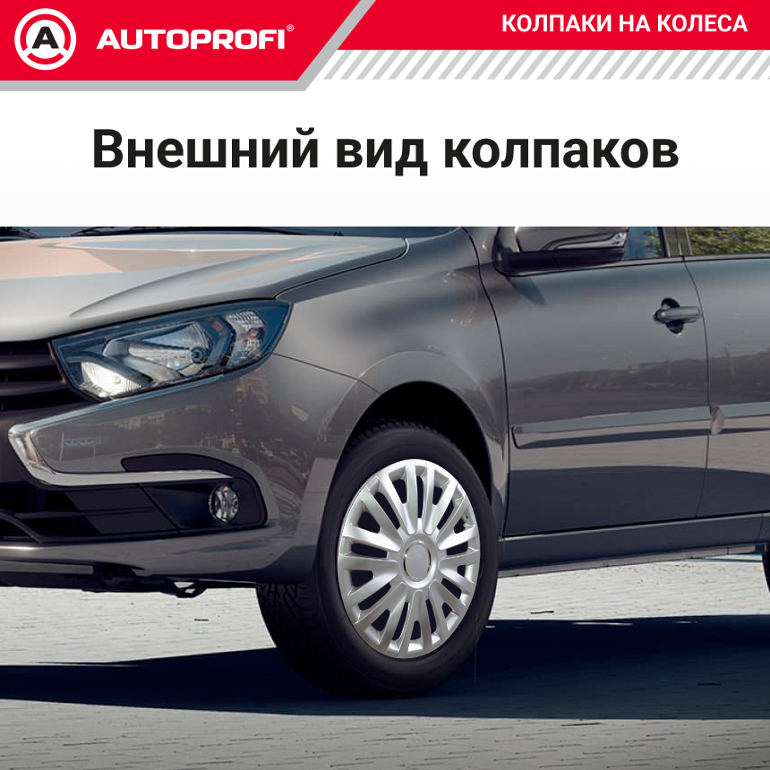 Колпаки на колёса AUTOPROFI WC-1105 SILVER (15)