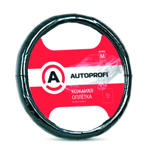 Кожаная оплётка руля AUTOPROFI AP-850 BK (M) Кожаная оплётка руля AUTOPROFI AP-850 BK (M)