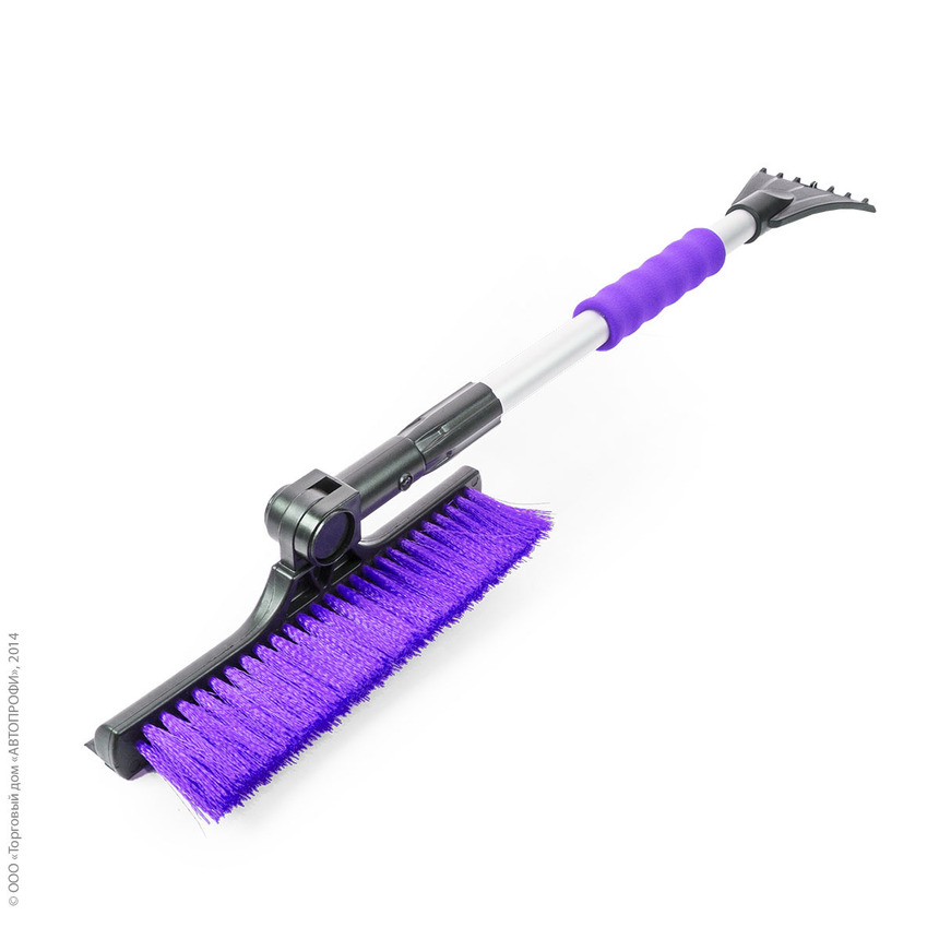 Щетка для снега "AUTOPROFI" SB-1456 BK/VIOLET