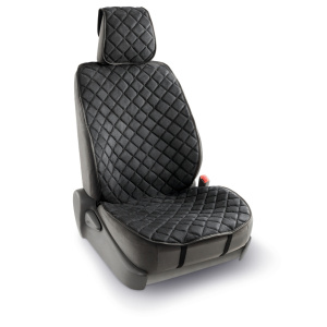 Комплект универсальных накидок на передние сиденья "CarPerformance", 2 шт., алькантара CP-210A BK Комплект универсальных накидок на передние сиденья "CarPerformance", 2 шт., алькантара CP-210A BK