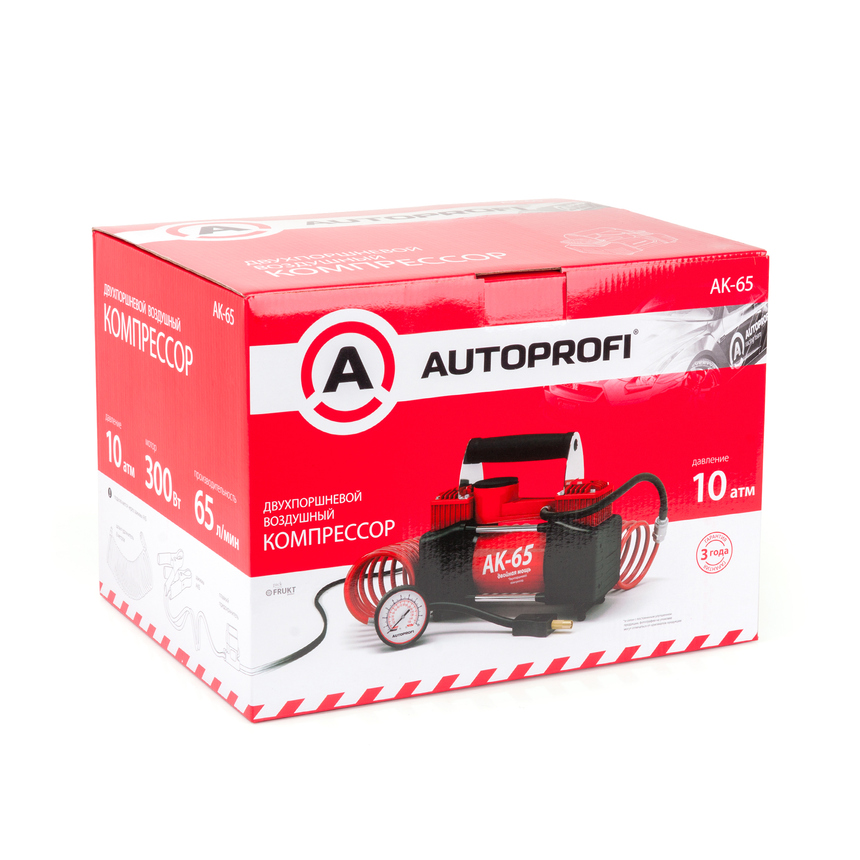 купить Компрессор воздушный AUTOPROFI, 65 л./мин. AK-65 Компрессор воздушный AUTOPROFI, 65 л./мин. AK-65