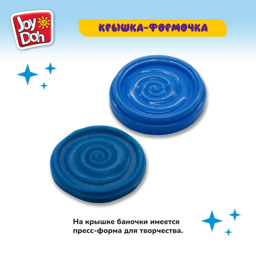 Масса для лепки Joy Doh, набор из 4 баночек с тестом, (4 х 112 г.) POT-04/112 Масса для лепки Joy Doh, набор из 4 баночек с тестом, (4 х 112 г.) POT-04/112