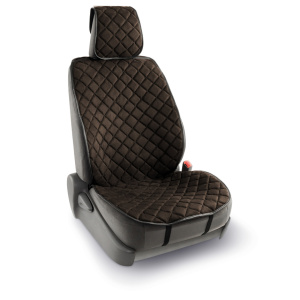 Комплект универсальных накидок на передние сиденья "CarPerformance", 2 шт., алькантара CP-210A BR Комплект универсальных накидок на передние сиденья "CarPerformance", 2 шт., алькантара CP-210A BR