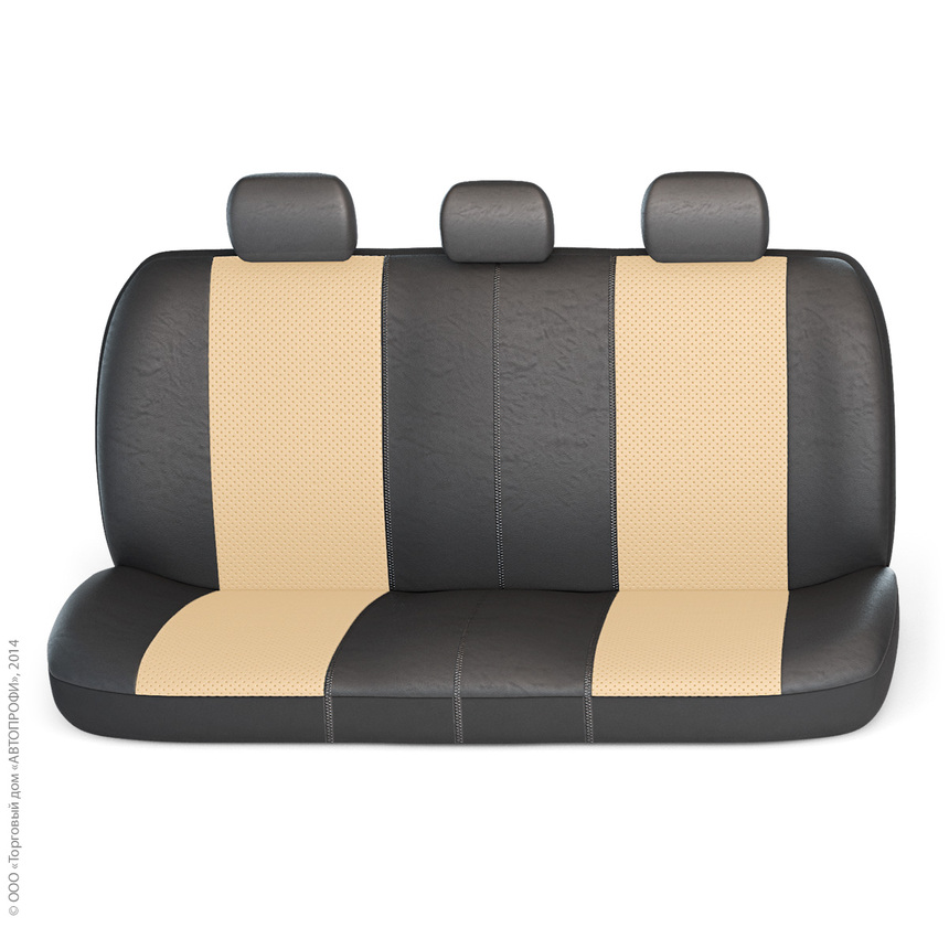 Чехлы на сиденья универсальные экокожа GRAND FULL GND-1305GF BK/L.BE