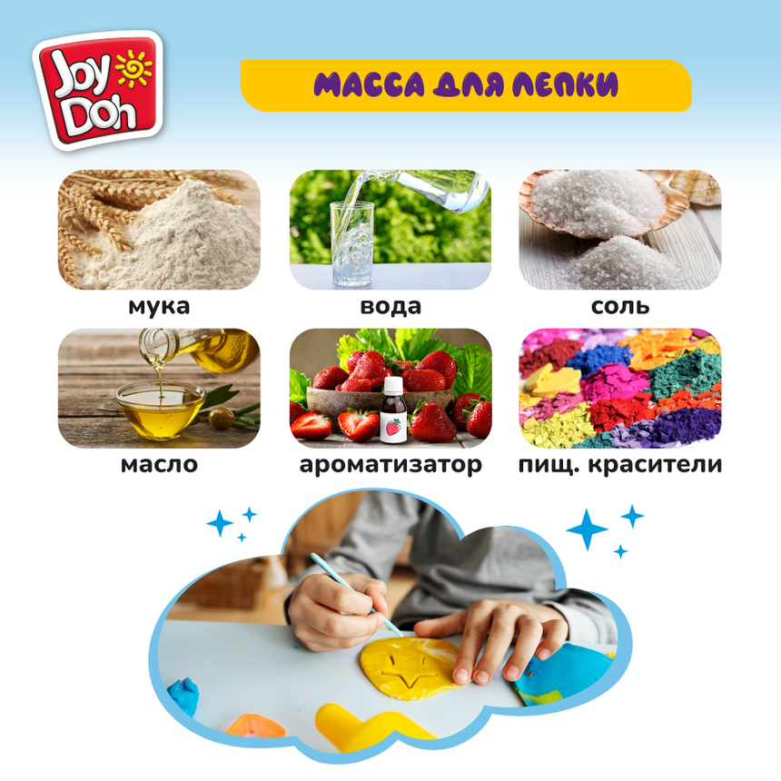 Масса для лепки Joy-Doh, 1 баночка (112 грамм) POT-01/112