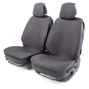 Каркасные накидки на передние сиденья "Car Performance", 2 шт., fiberflax CUS-2032 BK