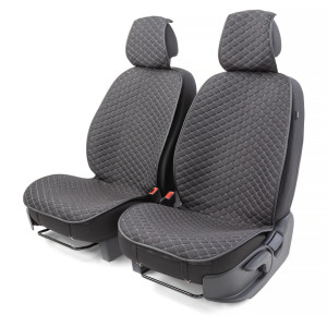 Накидки на передние сиденья "Car Performance", 2 шт., fiberflax CUS-1032 BK