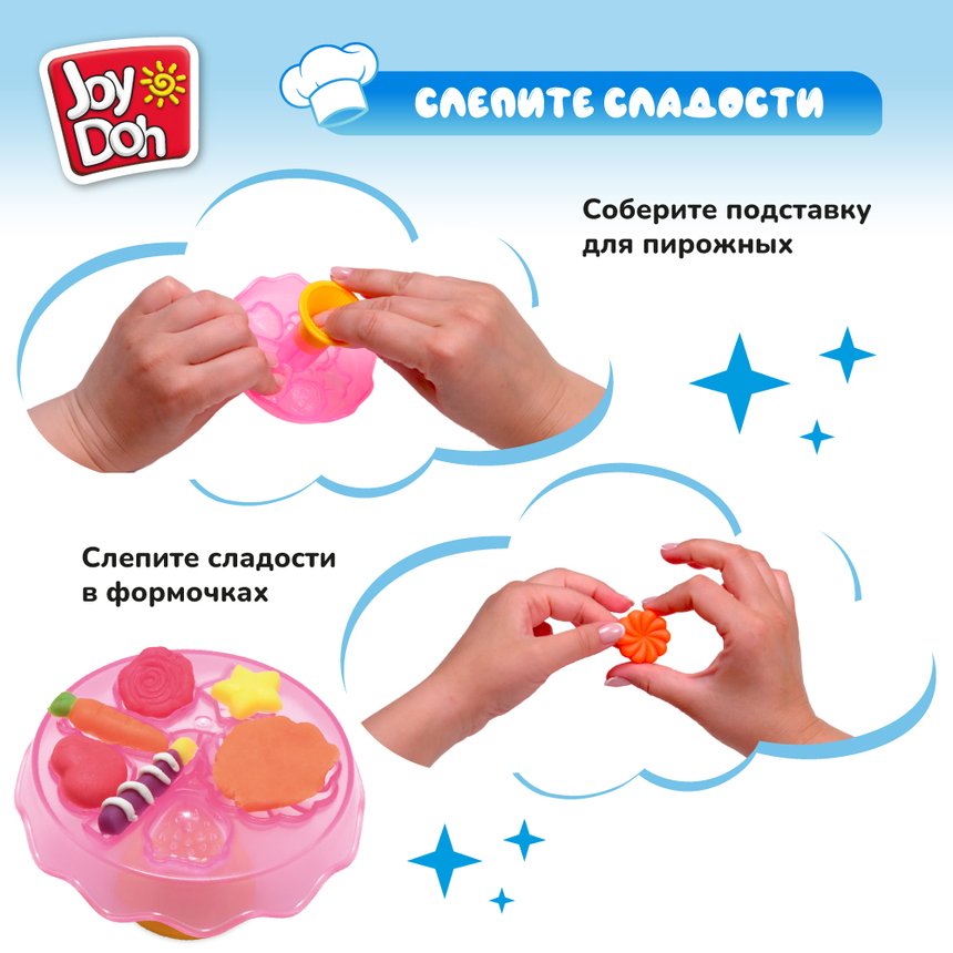 Масса для лепки Joy Doh, набор МАГАЗИН СЛАДОСТЕЙ CANDY-224 pot