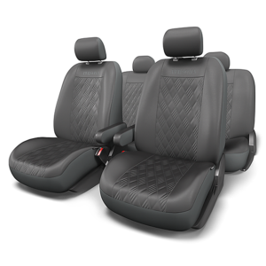 Чехлы на сиденья универсальные экокожа PERSONA PER-1305G BK (M)