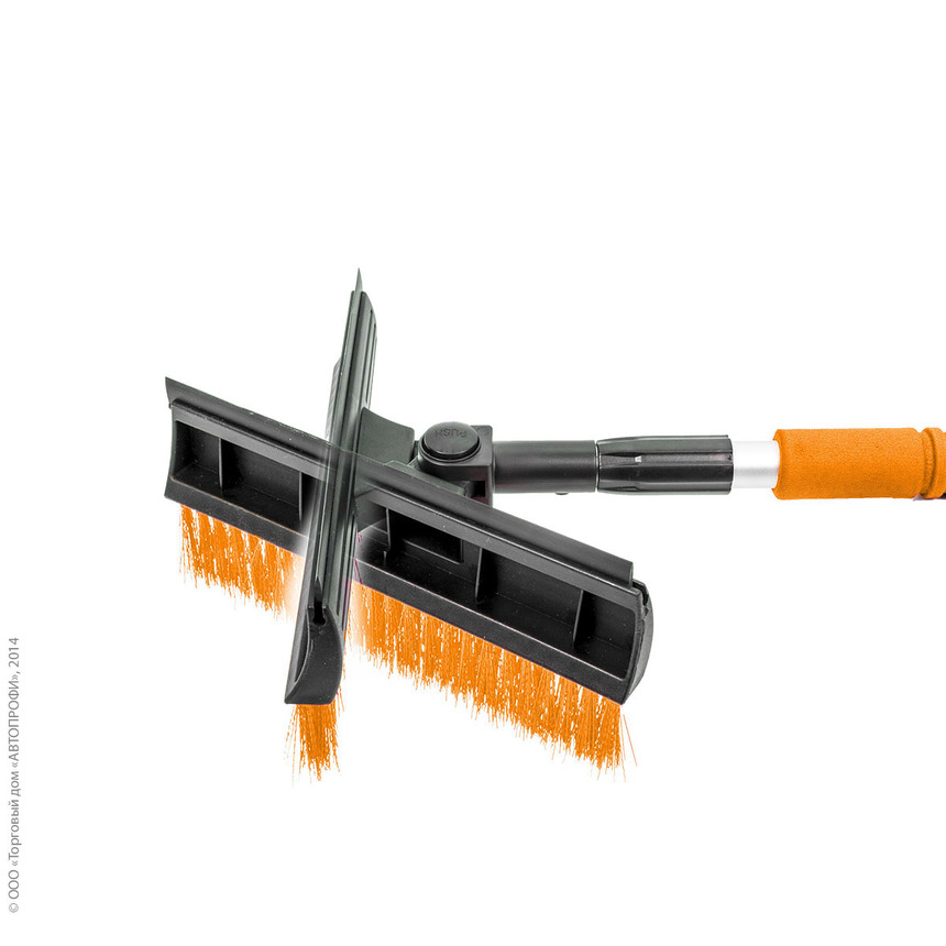 Щетка для снега "AUTOPROFI" SB-1452 BK/ORANGE