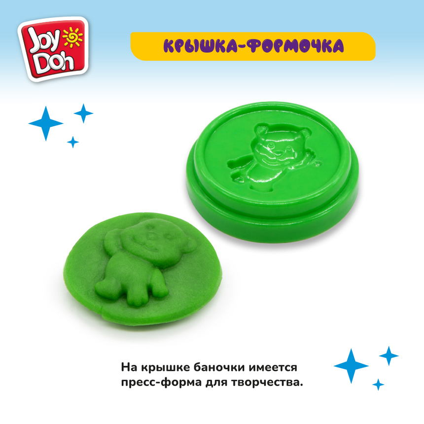 Масса для лепки Joy Doh, набор SUPER KIT - СУПЕР НАБОР С ФОРМАМИ, большая упаковка с пресс-формами, 20 баночек с тестом, (20 х 56 г.) POT-20/056 kit Масса для лепки Joy Doh, набор SUPER KIT - СУПЕР НАБОР С ФОРМАМИ, большая упаковка с пресс-формами, 20 баночек с тестом, (20 х 56 г.) POT-20/056 kit