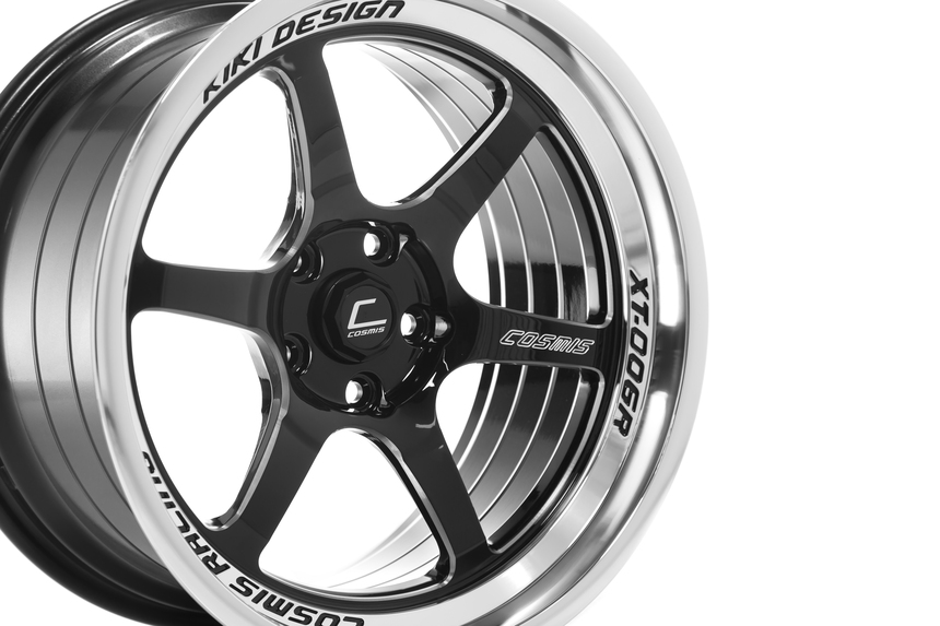 COSMIS  XT-006R 18x11,0 5x114,3 ET8 Black+diamond lip+spoke milling+ letter milling