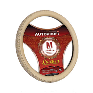 Кожаная оплётка руля AUTOPROFI AP-810 BE (M) Кожаная оплётка руля AUTOPROFI AP-810 BE (M)