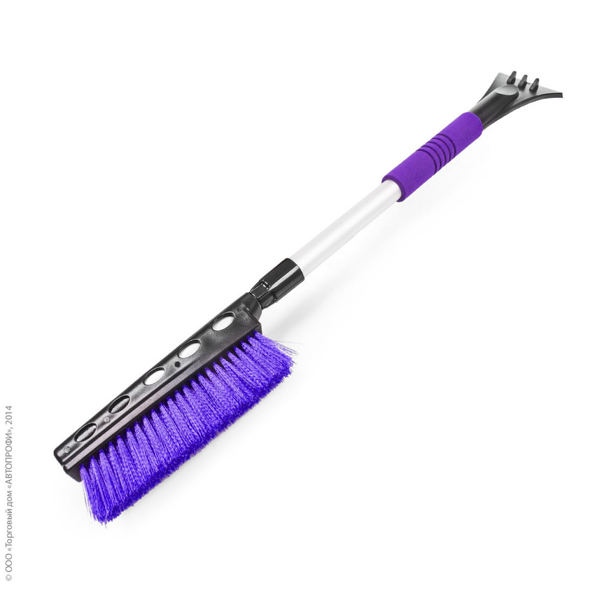 Щетка для снега "AUTOPROFI" SB-1460 BK/VIOLET