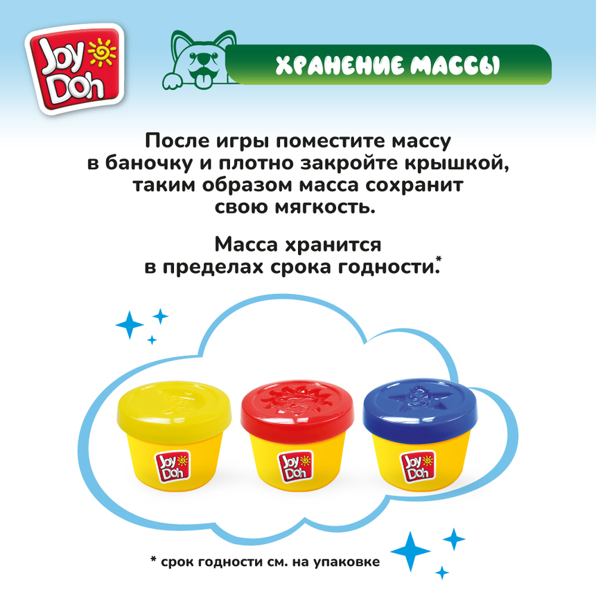 Масса для лепки Joy-Doh, набор ЖУКИ BUGS-150 pot Масса для лепки Joy-Doh, набор ЖУКИ BUGS-150 pot