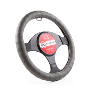 Оплётка руля AUTOPROFI из экокожи AP-1912 D.GY (M) Оплётка руля AUTOPROFI из экокожи AP-1912 D.GY (M)
