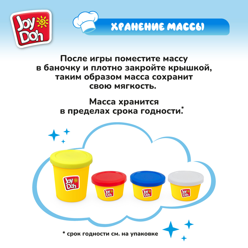 Масса для лепки Joy-Doh, набор ПИЦЦЕРИЯ PIZZ-235 pot Масса для лепки Joy-Doh, набор ПИЦЦЕРИЯ PIZZ-235 pot