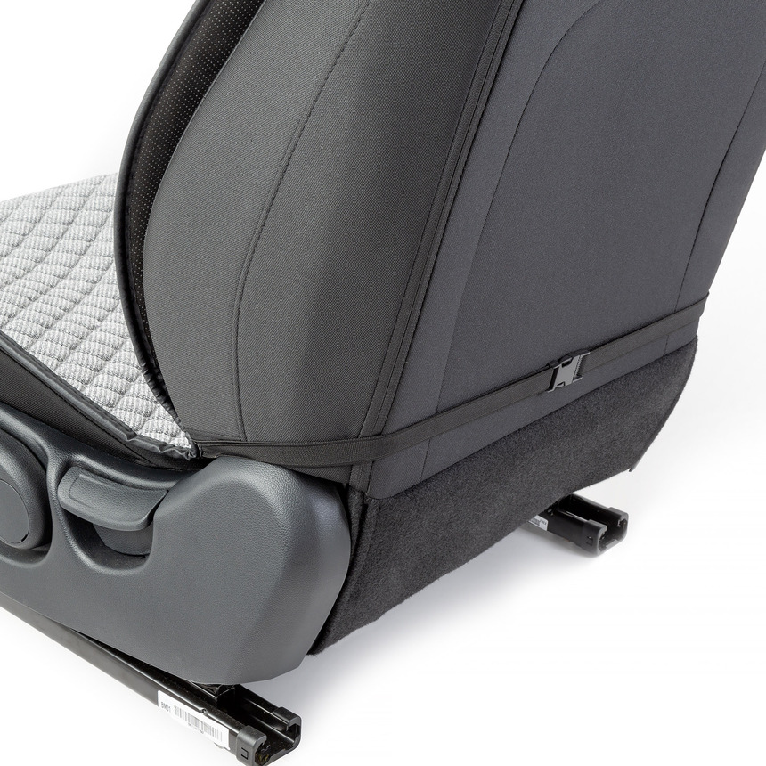 Накидки на передние сиденья "Car Performance", 2 шт., fiberflax CUS-1032 GY