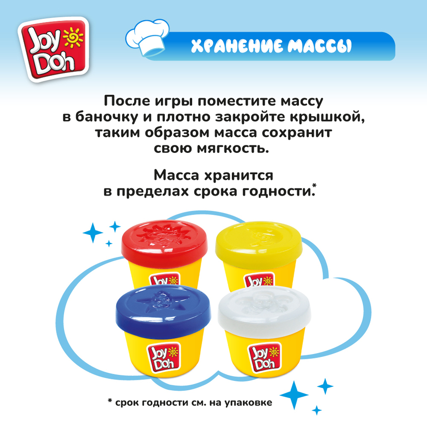 Масса для лепки Joy-Doh, набор МОРОЖЕНИЦА ICES-200 pot Масса для лепки Joy-Doh, набор МОРОЖЕНИЦА ICES-200 pot