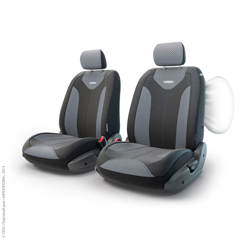 Чехлы на сиденья трансформеры MATRIX передний ряд TRS/MTX-001G BK/D.GY