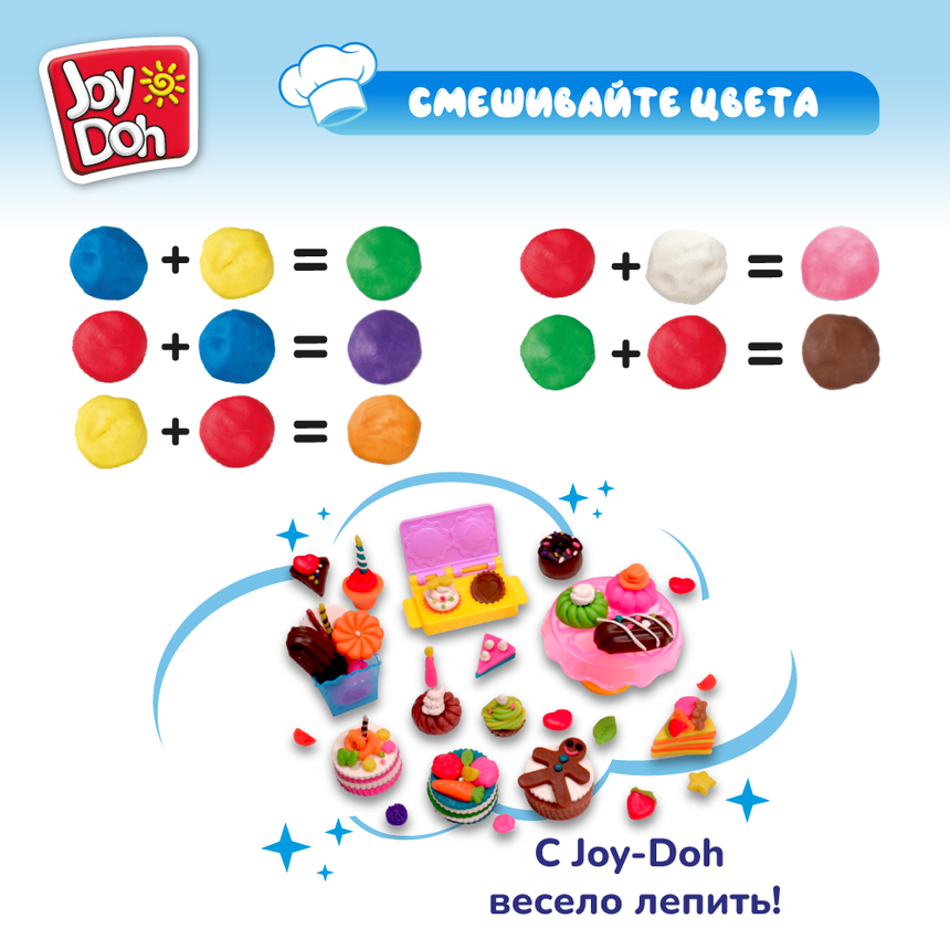 Масса для лепки Joy Doh, набор МАГАЗИН СЛАДОСТЕЙ CANDY-224 pot Масса для лепки Joy Doh, набор МАГАЗИН СЛАДОСТЕЙ CANDY-224 pot