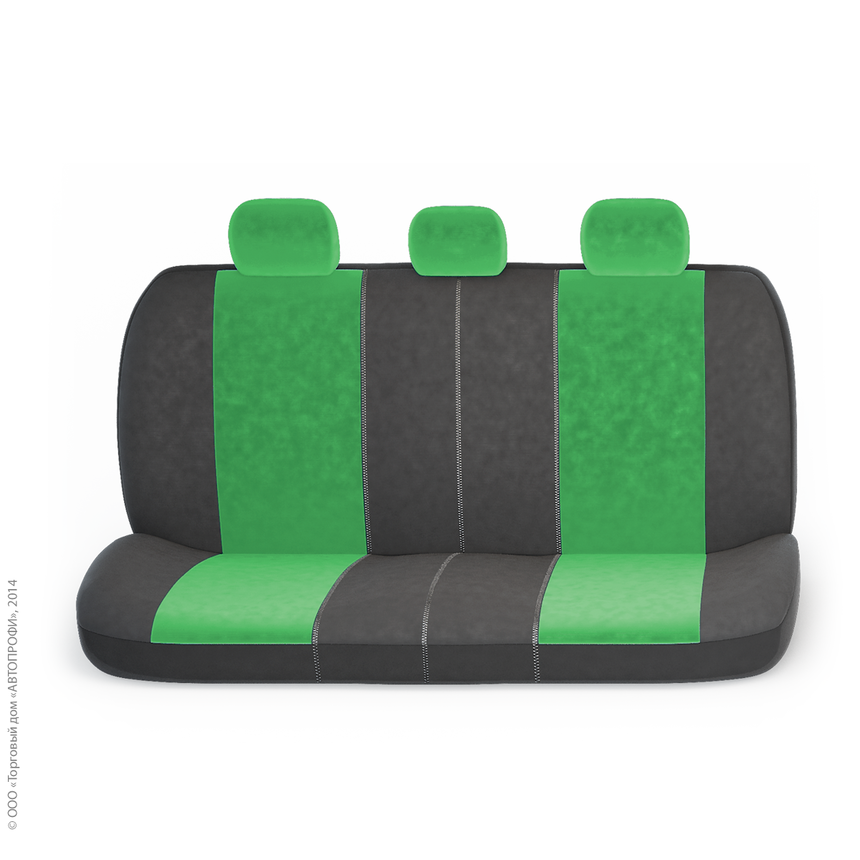Чехлы на сиденья универсальные COMFORT COM-1105 BK/GREEN Чехлы на сиденья универсальные COMFORT COM-1105 BK/GREEN