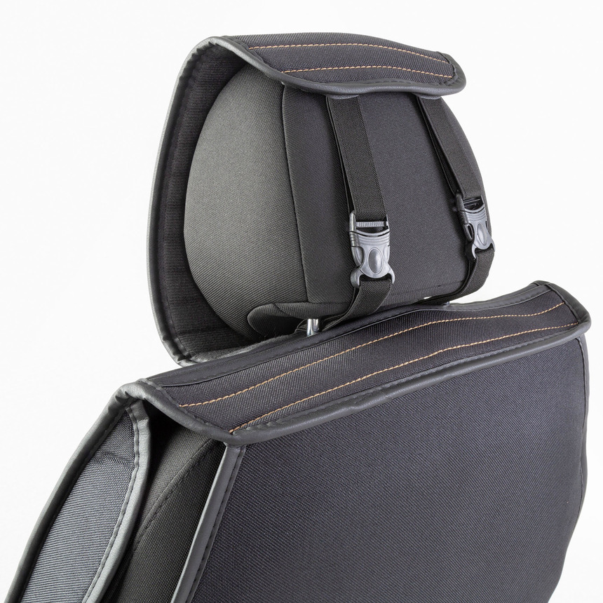 Каркасные накидки на передние сиденья "Car Performance", 2 шт., fiberflax CUS-2022 BK/BE