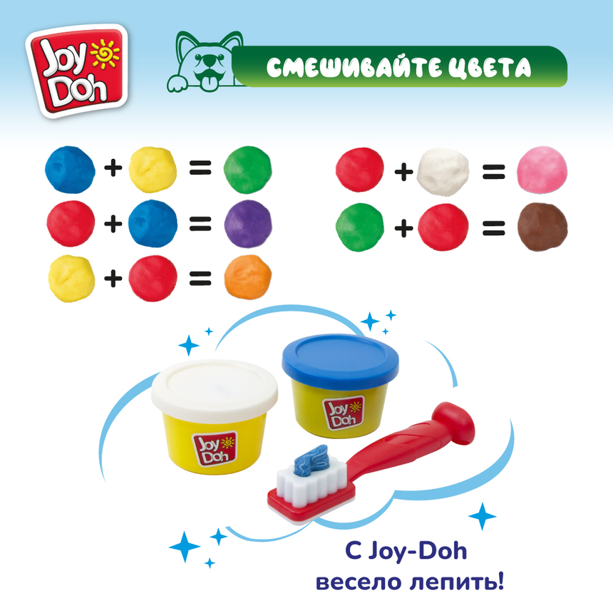 Масса для лепки Joy-Doh, набор ЗУБАСТИК CROC-250 pot Масса для лепки Joy-Doh, набор ЗУБАСТИК CROC-250 pot