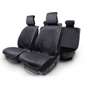 Накидки на сиденья автомобиля "Car Performance" (на весь салон), алькантара CUS-1015 BK/BK Накидки на сиденья автомобиля "Car Performance" (на весь салон), алькантара CUS-1015 BK/BK