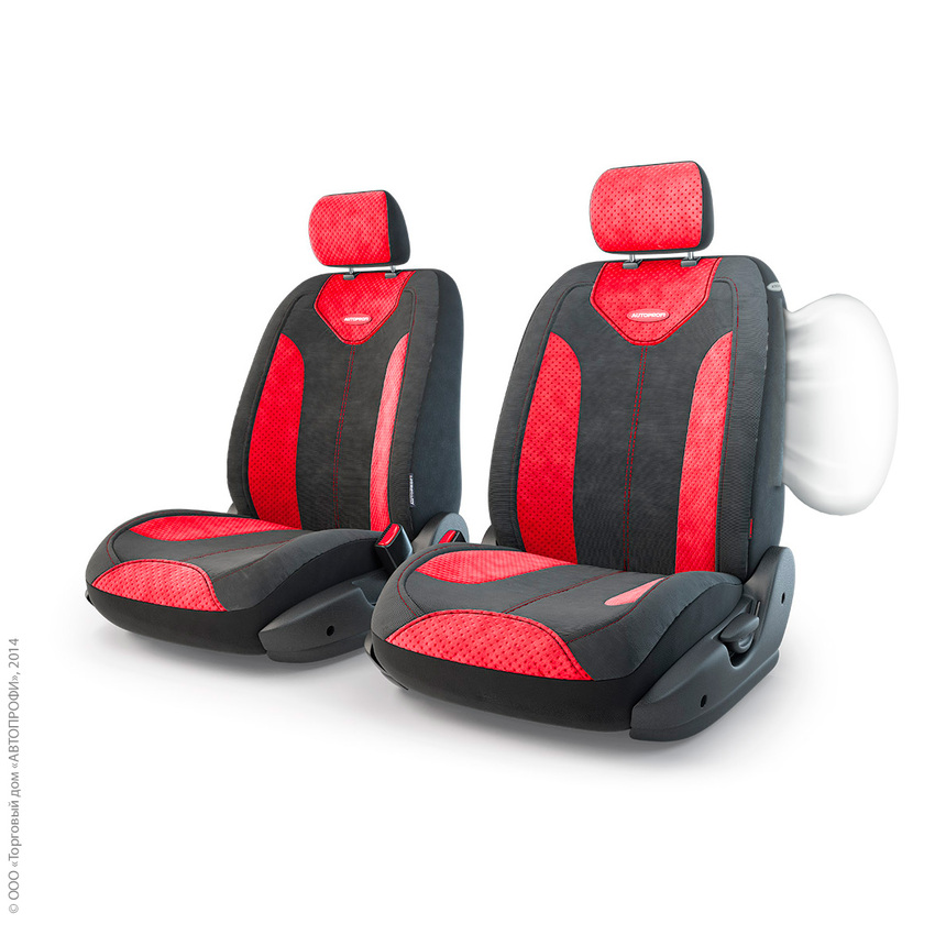 Чехлы на сиденья трансформеры MATRIX передний ряд TRS/MTX-001 BK/RD