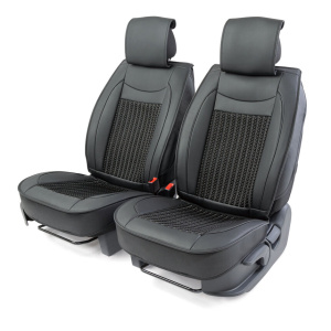 Каркасные накидки на передние сиденья "Car Performance", 2 шт., экокожа CUS-2072 BK/BK Каркасные накидки на передние сиденья "Car Performance", 2 шт., экокожа CUS-2072 BK/BK