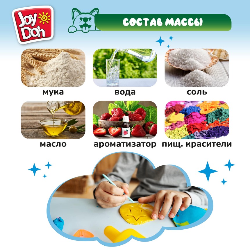 Масса для лепки Joy Doh, набор ЗУБАСТИК с золотыми зубами DENT-350 pot Масса для лепки Joy Doh, набор ЗУБАСТИК с золотыми зубами DENT-350 pot