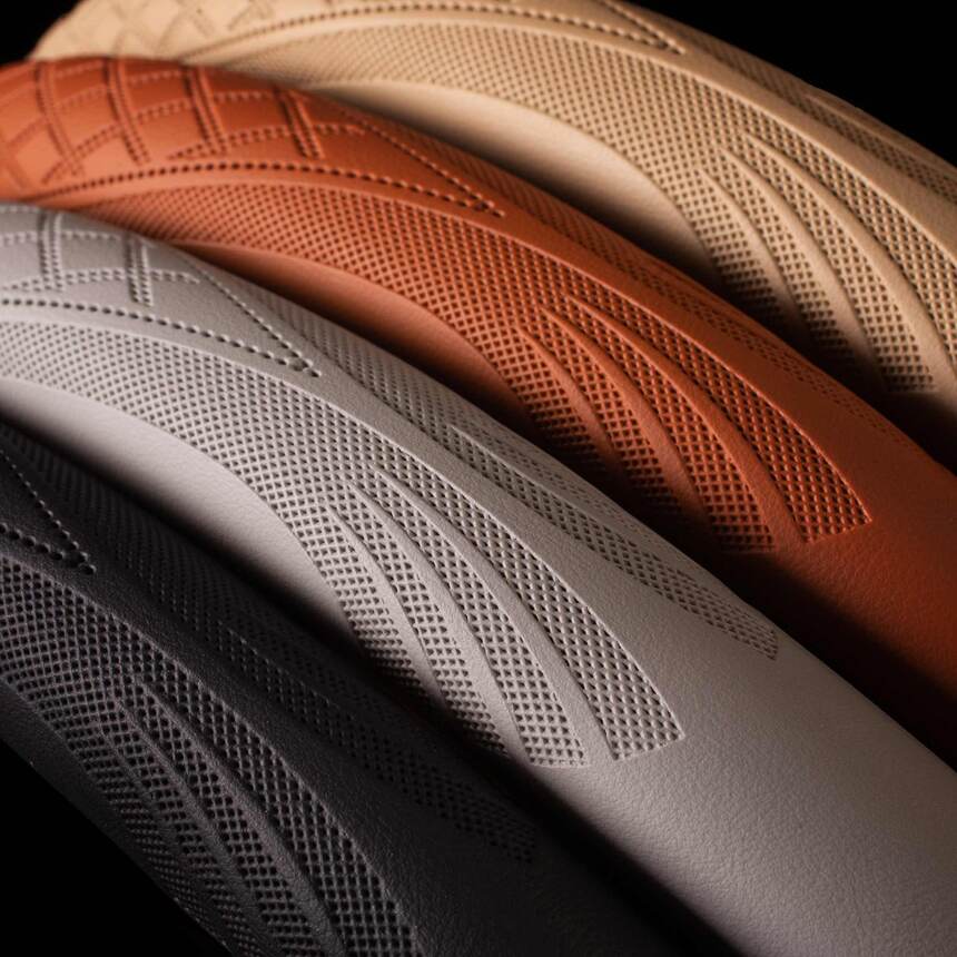 Кожаная оплётка на руль Car Performance, экокожа CP-2010 BK (XXL)