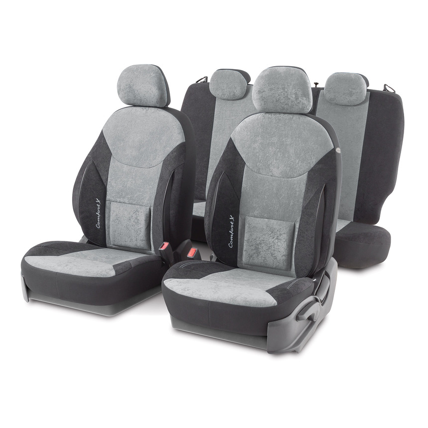 Чехлы на сиденья универсальные COM-1505VF BK/D.GY