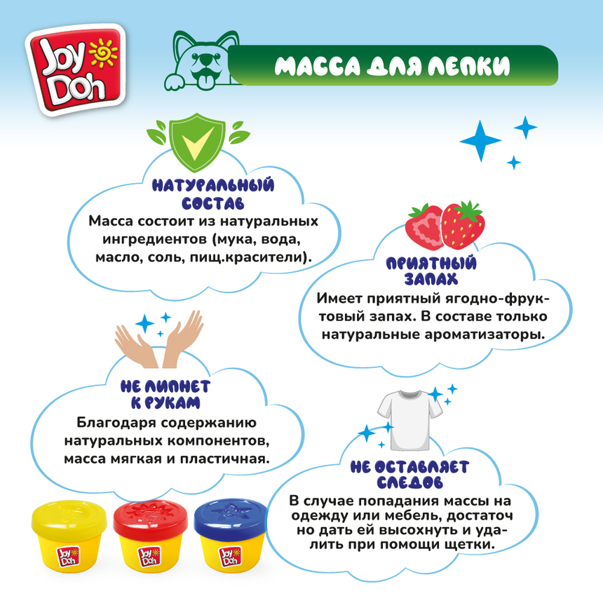 Масса для лепки Joy-Doh, набор ЖУКИ BUGS-150 pot Масса для лепки Joy-Doh, набор ЖУКИ BUGS-150 pot