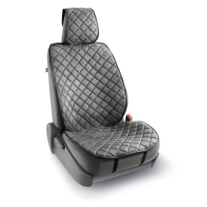 Комплект универсальных накидок на передние сиденья "CarPerformance", 2 шт., алькантара CP-210A D.GY