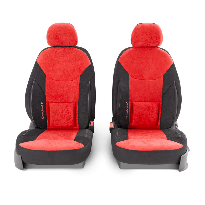 Чехлы на сиденья универсальные COM-1505VF BK/RD