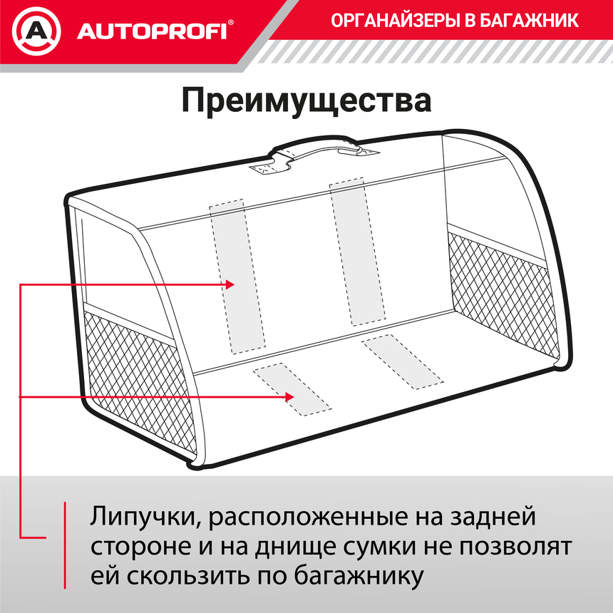 Органайзер в багажник TRAVEL ORG-35 BK