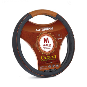 Кожаная оплётка руля AUTOPROFI AP-1080 FERRARI (M) Кожаная оплётка руля AUTOPROFI AP-1080 FERRARI (M)