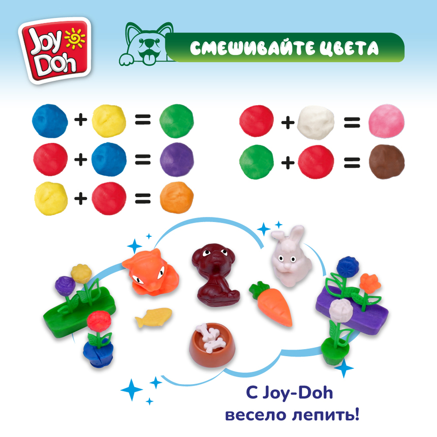 Масса для лепки Joy-Doh, набор ДОМАШНИЕ ЖИВОТНЫЕ PETS-200 pot Масса для лепки Joy-Doh, набор ДОМАШНИЕ ЖИВОТНЫЕ PETS-200 pot