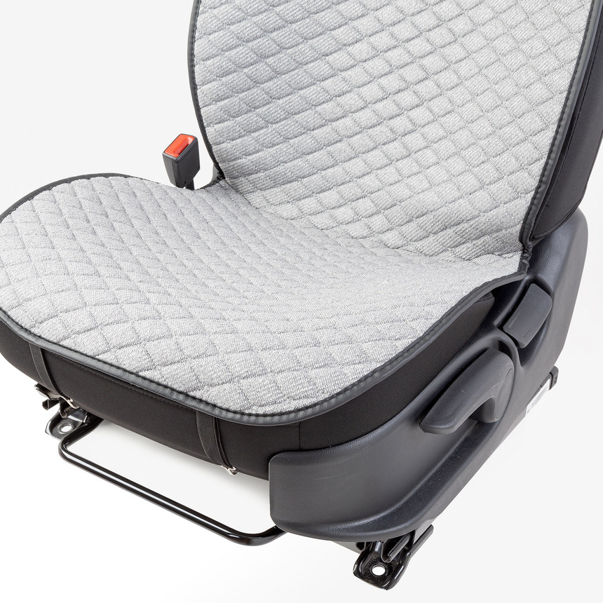 Накидки на передние сиденья "Car Performance", 2 шт., fiberflax CUS-1032 GY