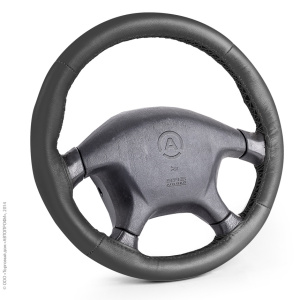 Оплётка для перетяжки руля AUTOPROFI SAM-200 BK (M)