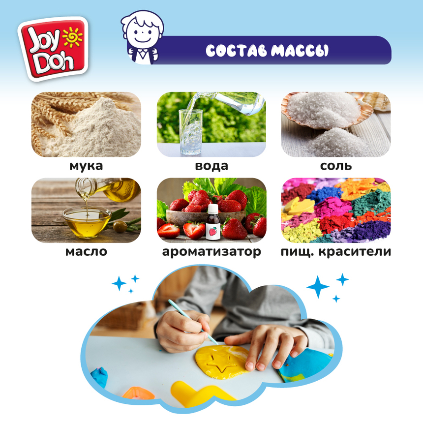 Масса для лепки Joy-Doh, набор БЕТОНОМЕШАЛКА TRUK-224 pot Масса для лепки Joy-Doh, набор БЕТОНОМЕШАЛКА TRUK-224 pot