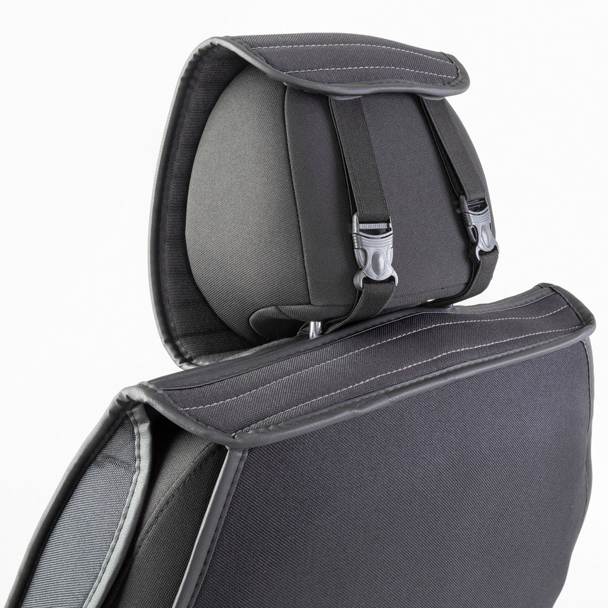 Каркасные накидки на передние сиденья "Car Performance", 2 шт., fiberflax CUS-2022 BK/GY